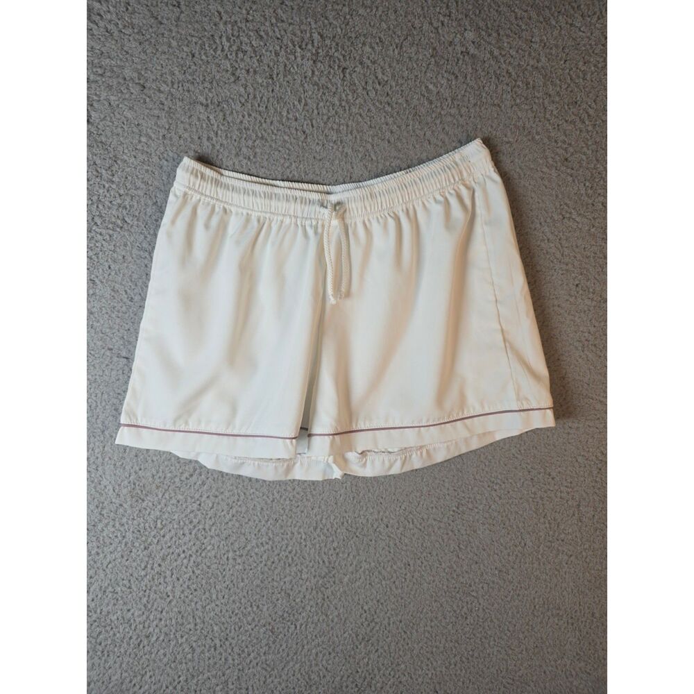 SS Weddings Beige Piped Pajama Shorts Set Small - Picture 5 of 15
